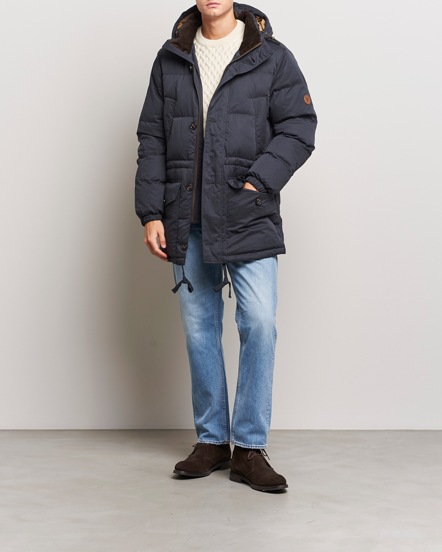 Men | Coats & Jackets | Morris | Bower Down Parka Navy