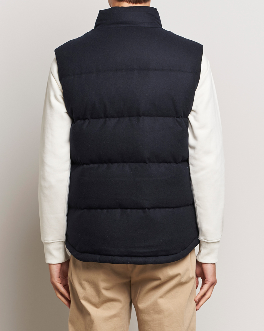 Men | Coats & Jackets | Morris | Alston Wool Flanell Vest Blue
