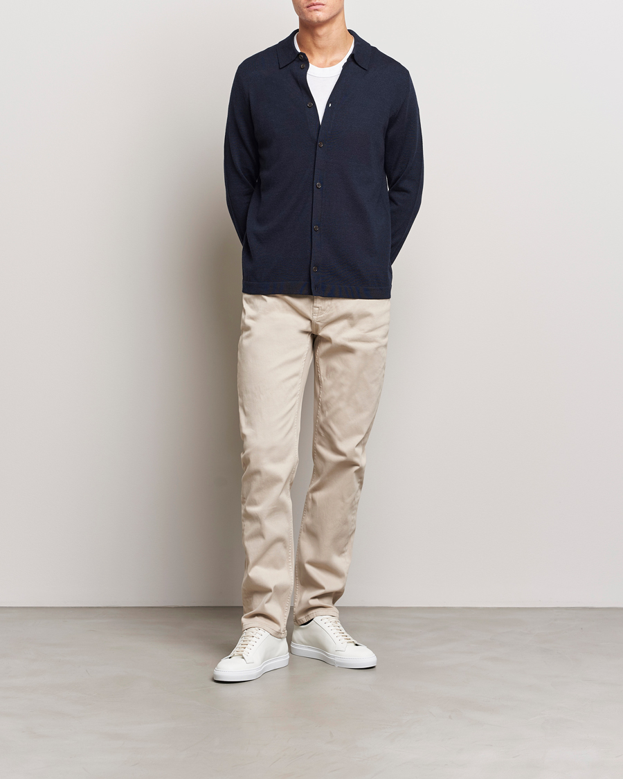 Men | Trousers | Morris | James Brushed 5-Pocket Pant Khaki