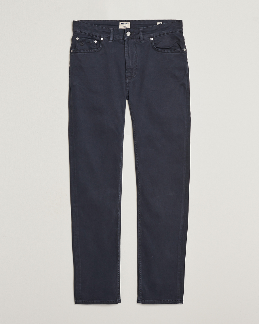 Men | Trousers | Morris | James Brushed 5-Pocket Pant Blue