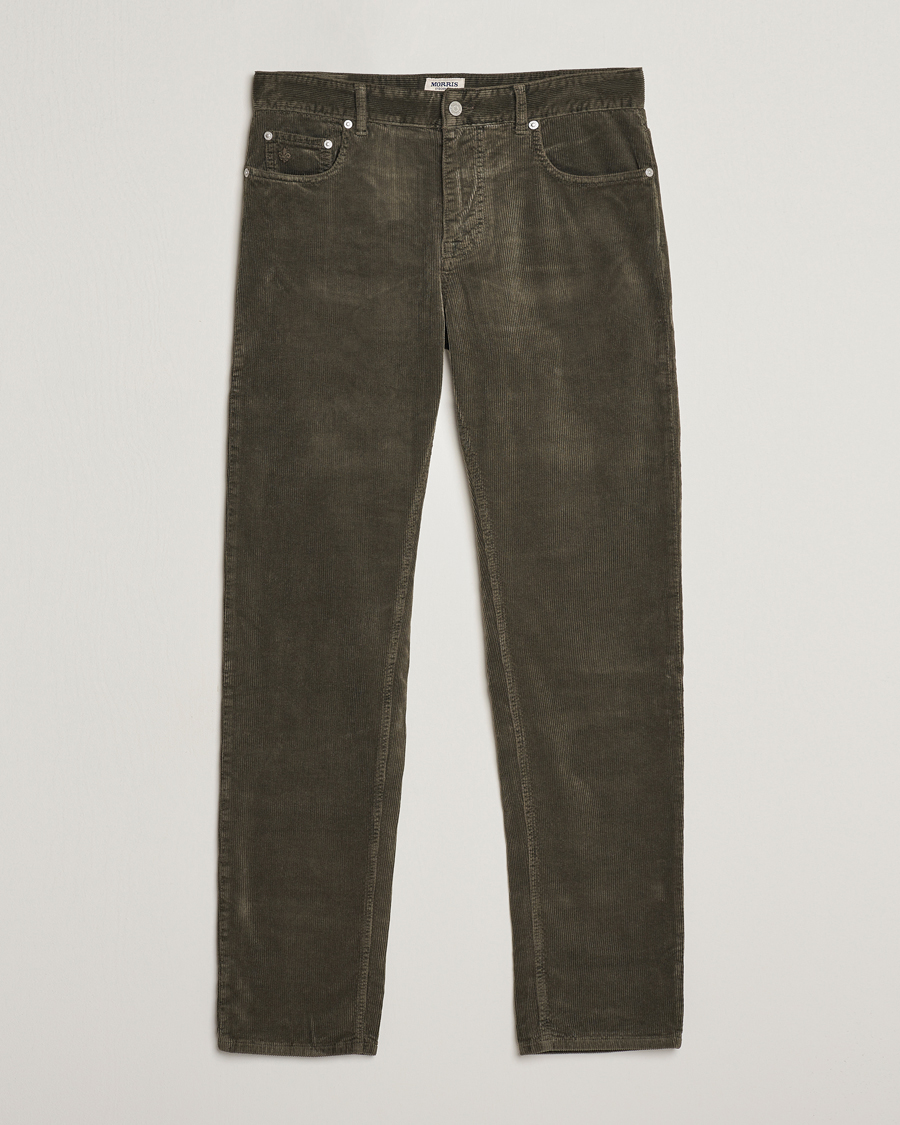 Men | Trousers | Morris | James Corduroy 5-Pocket Pant Olive