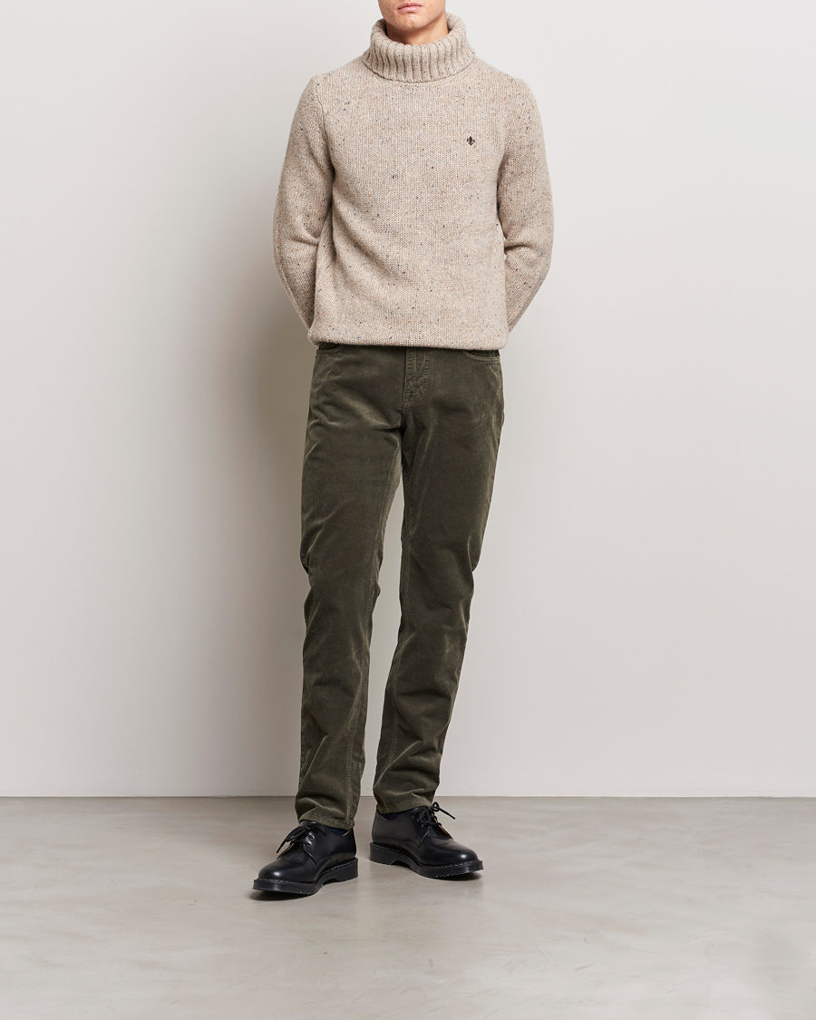 Men | Trousers | Morris | James Corduroy 5-Pocket Pant Olive