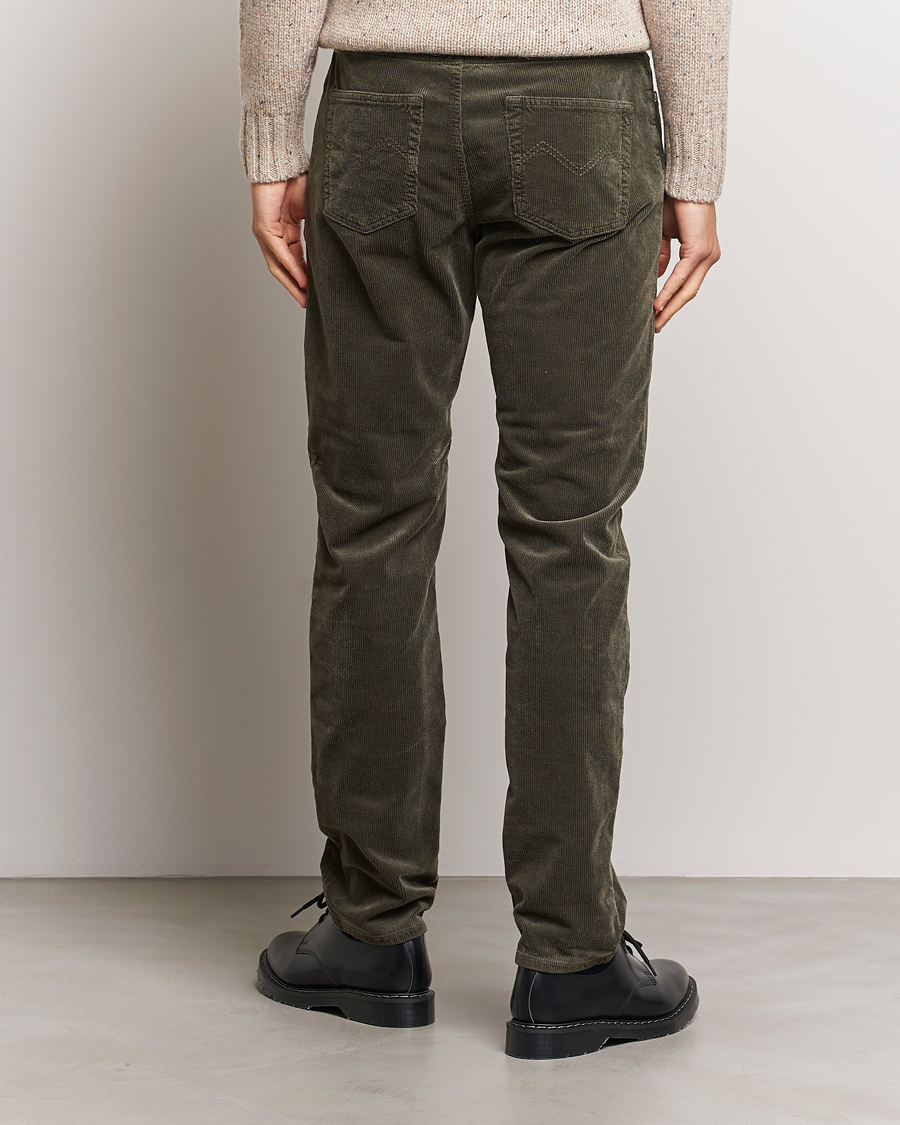 Men | Trousers | Morris | James Corduroy 5-Pocket Pant Olive
