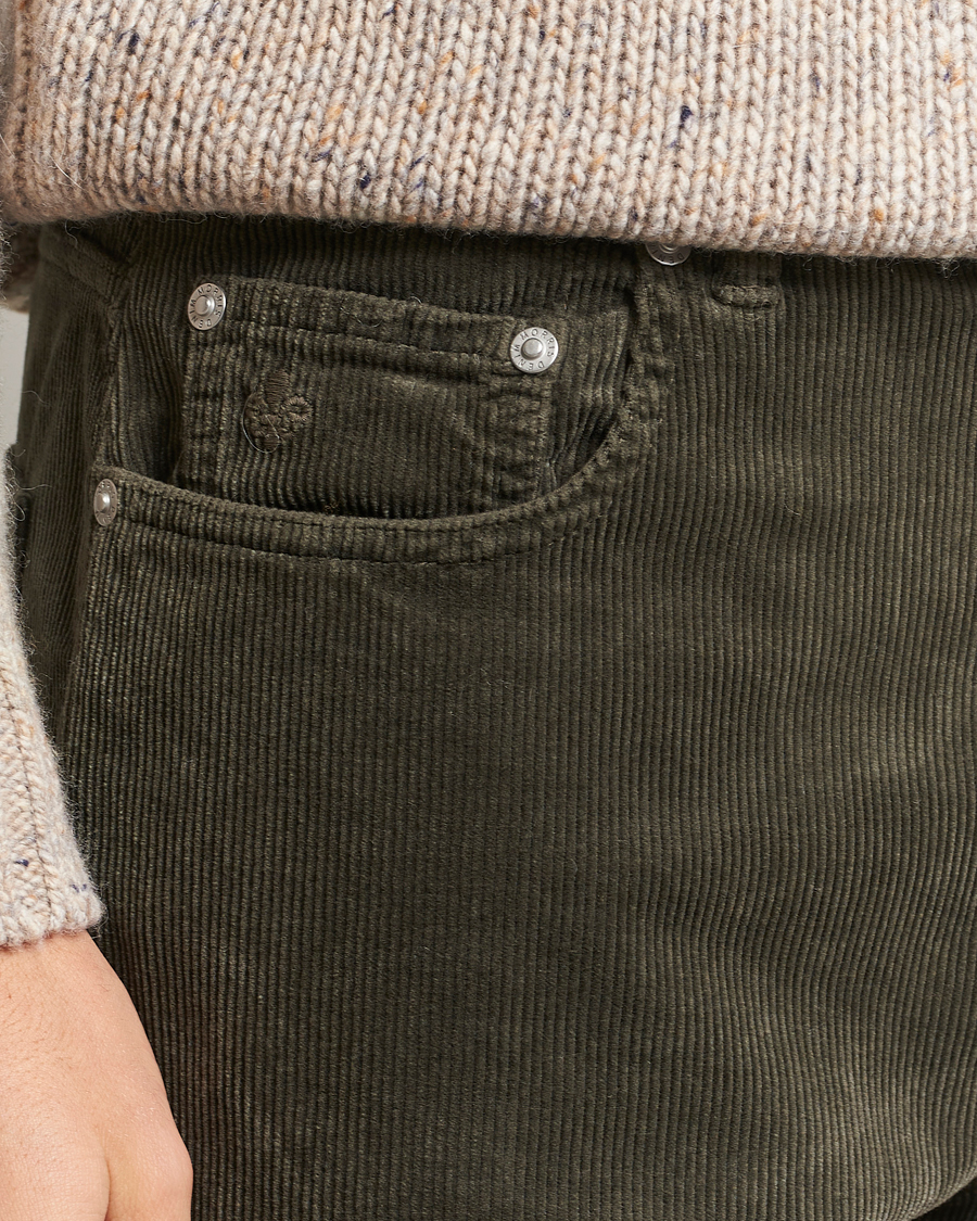 Men | Trousers | Morris | James Corduroy 5-Pocket Pant Olive