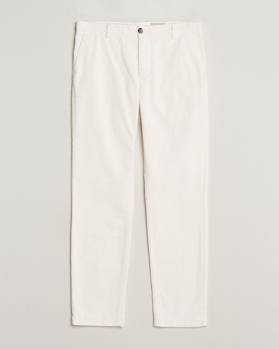 Men | Trousers | Morris | Jeffrey Corduroy Chinos Off White