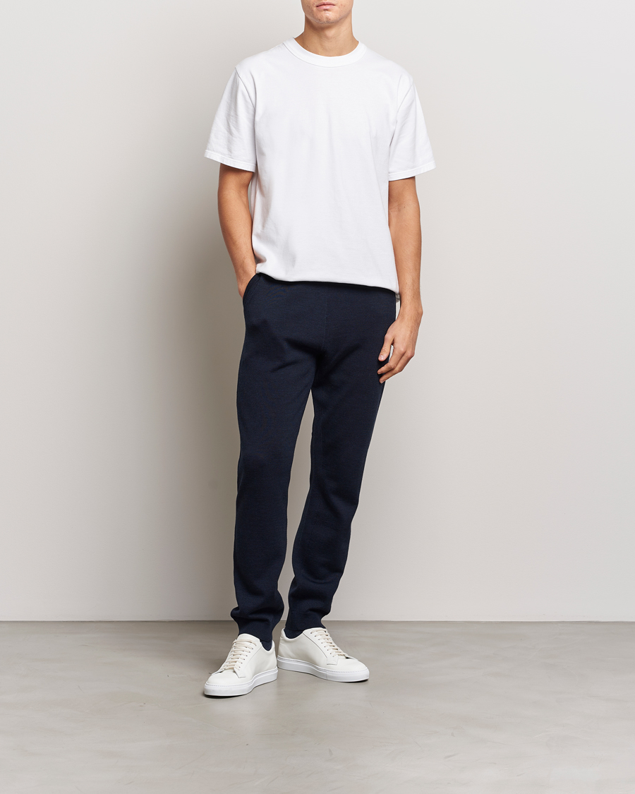 Men | Trousers | Morris | Merino Pants Navy