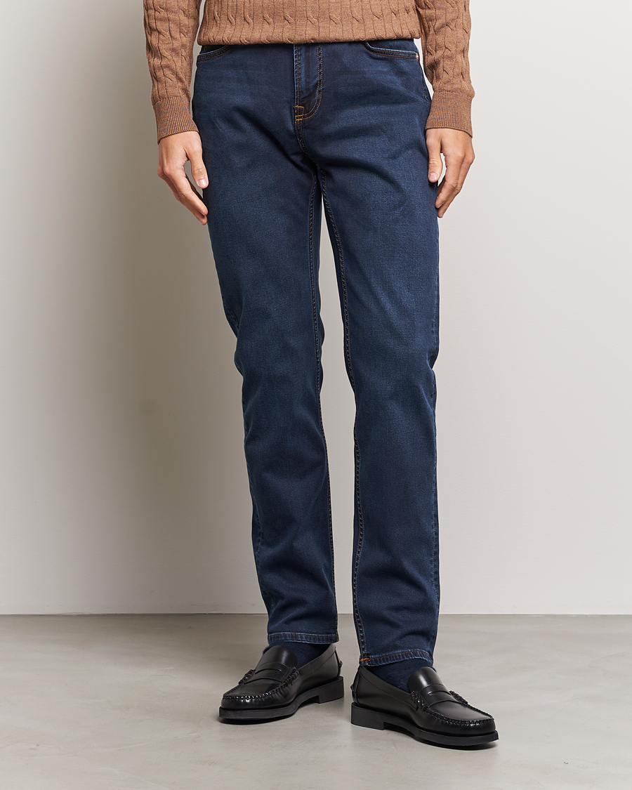 Men | Trousers | Morris | James Satin Jeans One Year Wash
