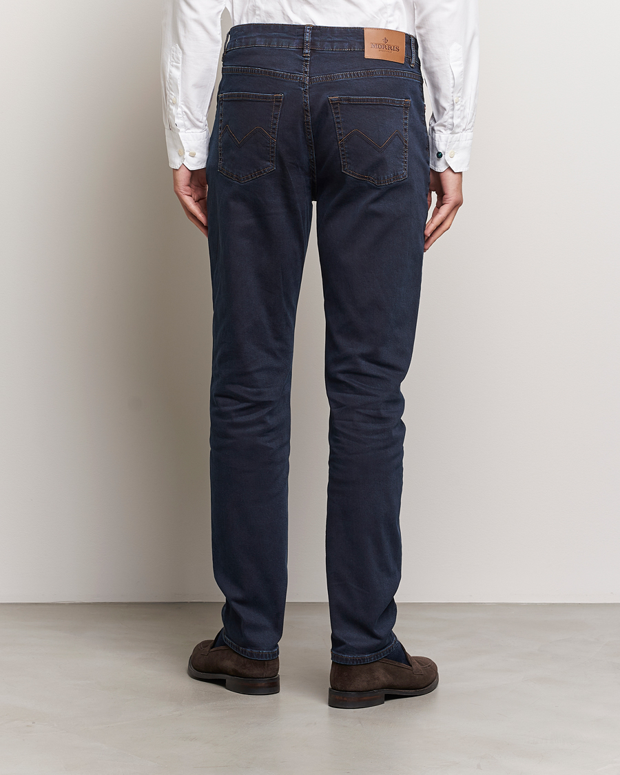 Men | Trousers | Morris | James Satin Jeans Rinse Wash