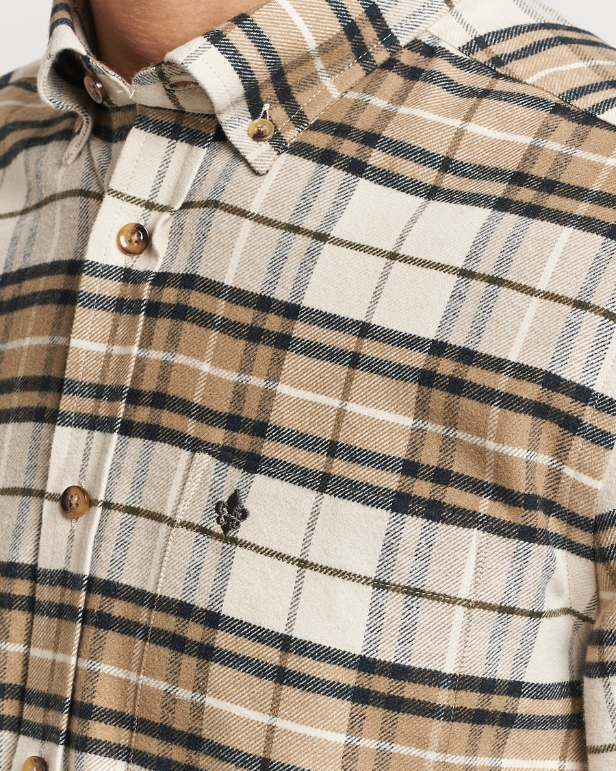 Men | Shirts | Morris | Flanell Big Check Shirt Off White
