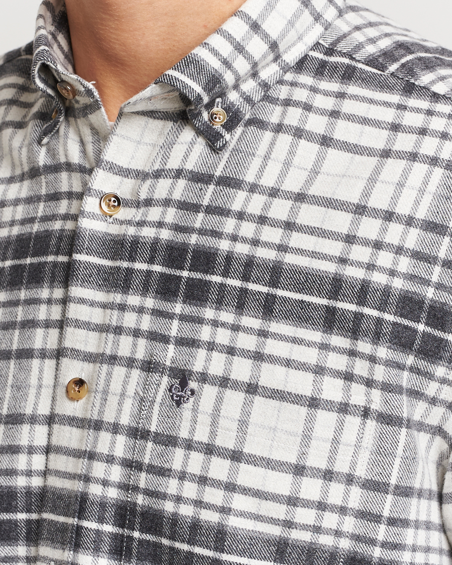 Men | Shirts | Morris | Flanell Big Check Shirt Grey