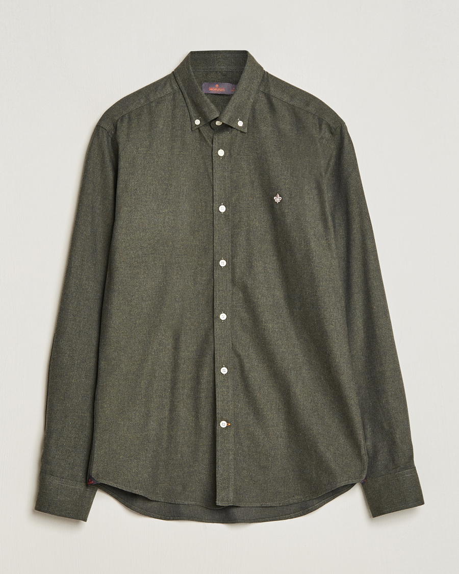 Men | Flannel Shirts | Morris | Watts Flanell Shirt Olive