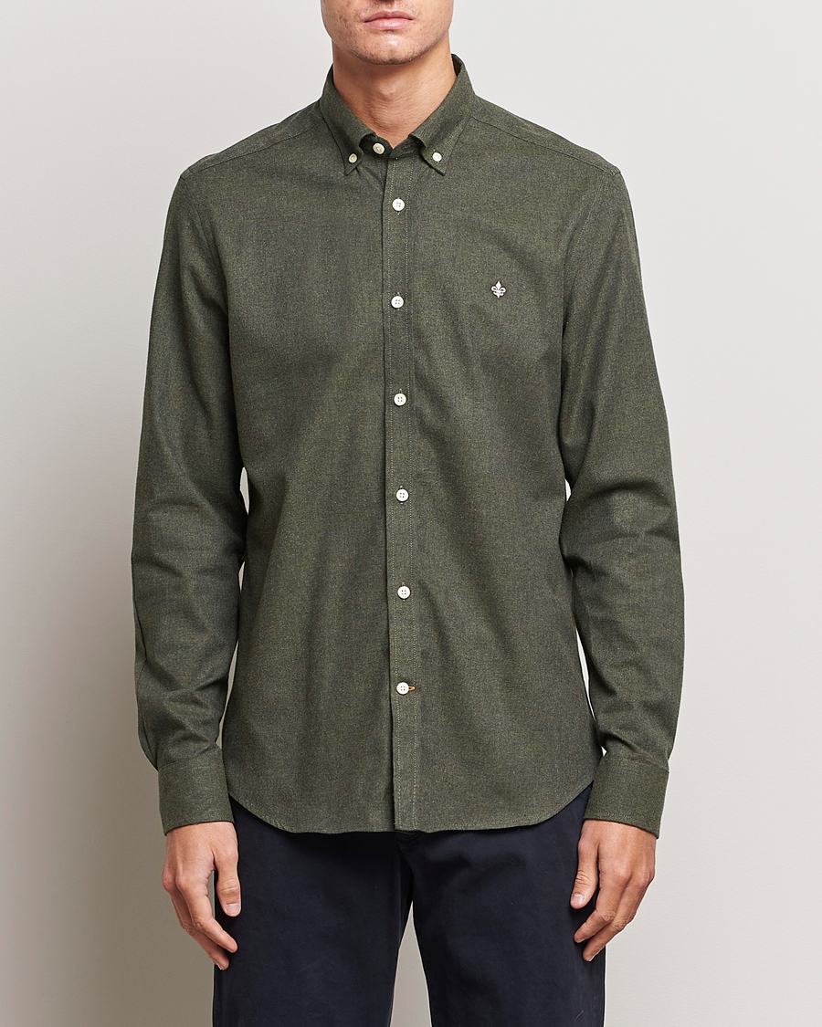 Men | Shirts | Morris | Watts Flanell Shirt Olive
