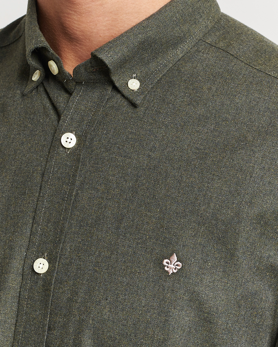 Men | Shirts | Morris | Watts Flanell Shirt Olive