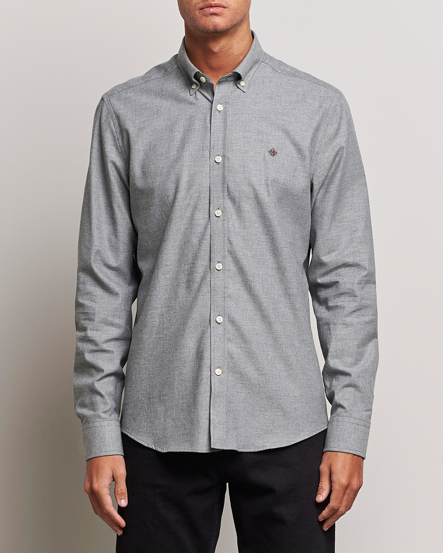 Men | Flannel Shirts | Morris | Watts Flanell Shirt Light Grey