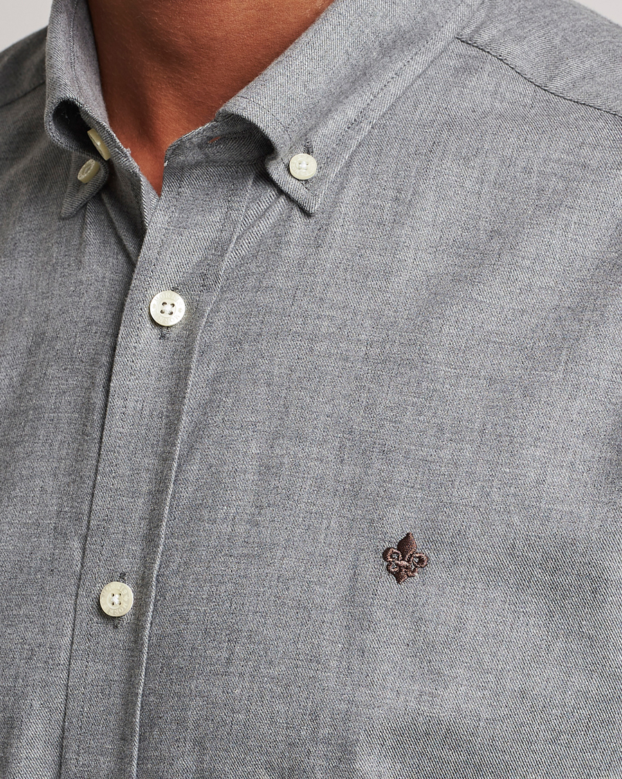 Men | Shirts | Morris | Watts Flanell Shirt Light Grey
