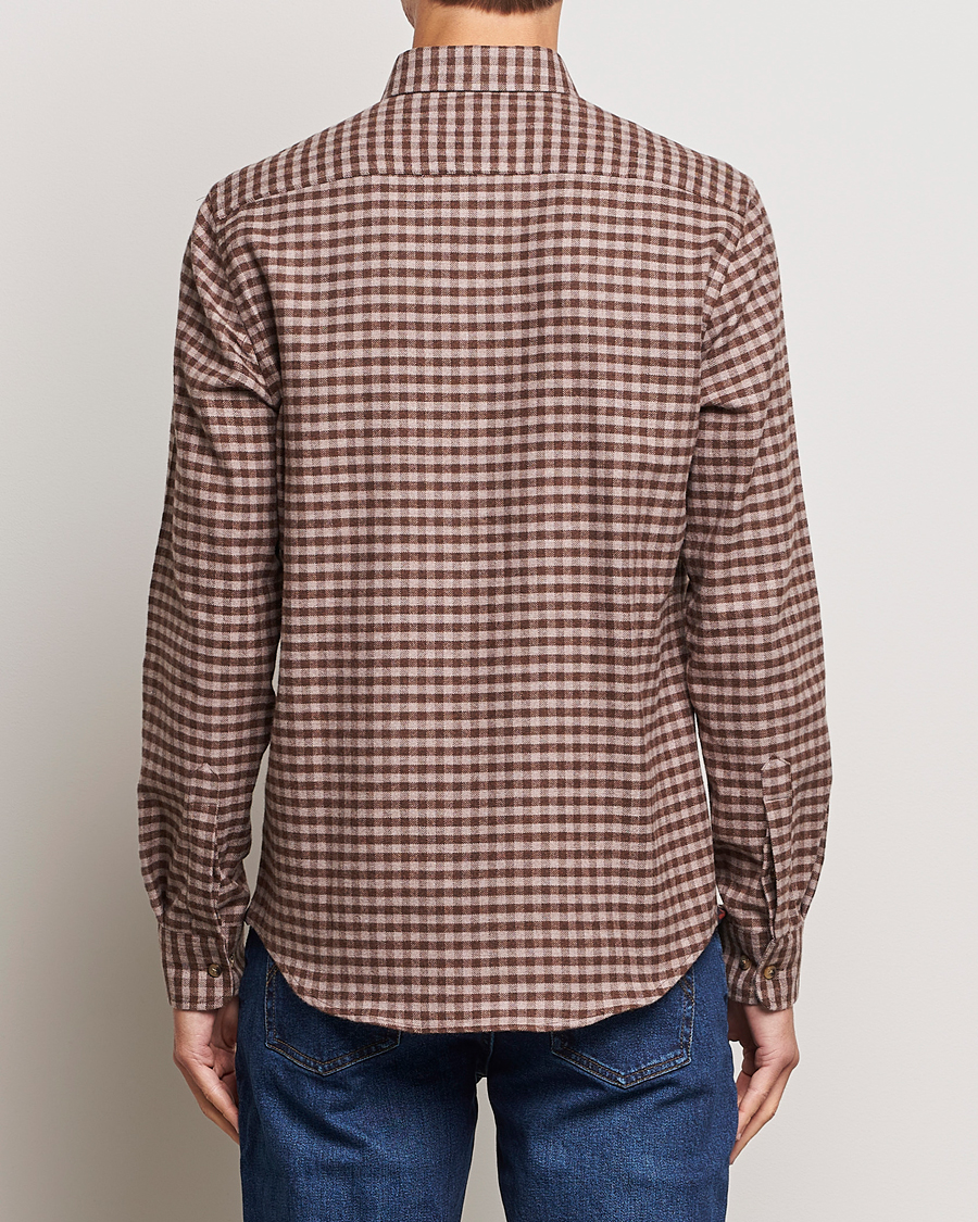 Men | Shirts | Morris | Flanell Check Shirt Brown