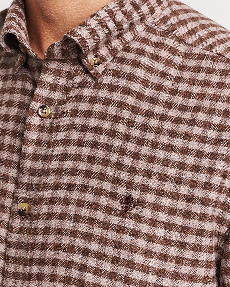 Men | Shirts | Morris | Flanell Check Shirt Brown