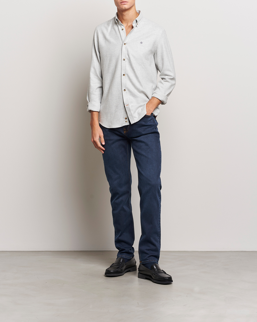 Men | Shirts | Morris | Flanell Check Shirt Grey