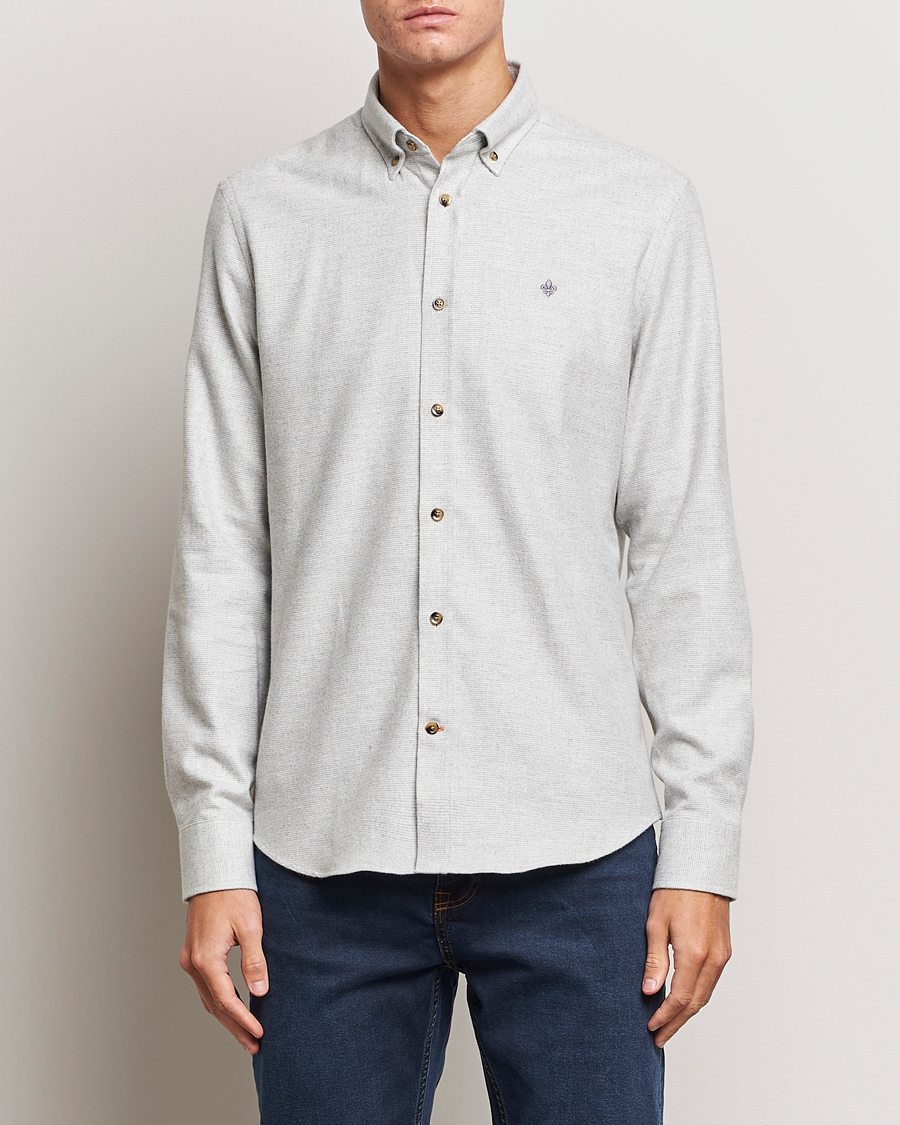 Men | Shirts | Morris | Flanell Check Shirt Grey