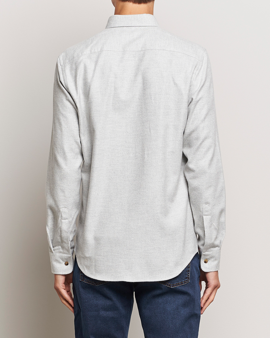 Men | Shirts | Morris | Flanell Check Shirt Grey