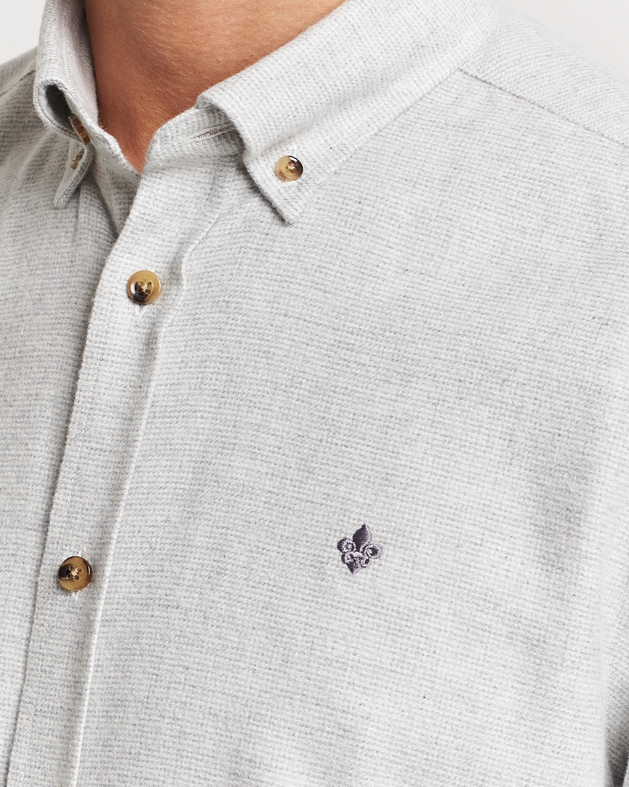 Men | Shirts | Morris | Flanell Check Shirt Grey