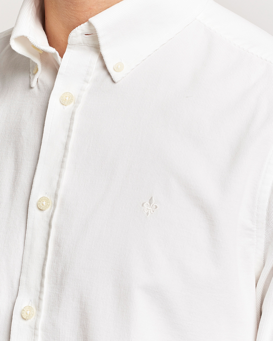 Men | Shirts | Morris | Douglas Corduroy Shirt Off White