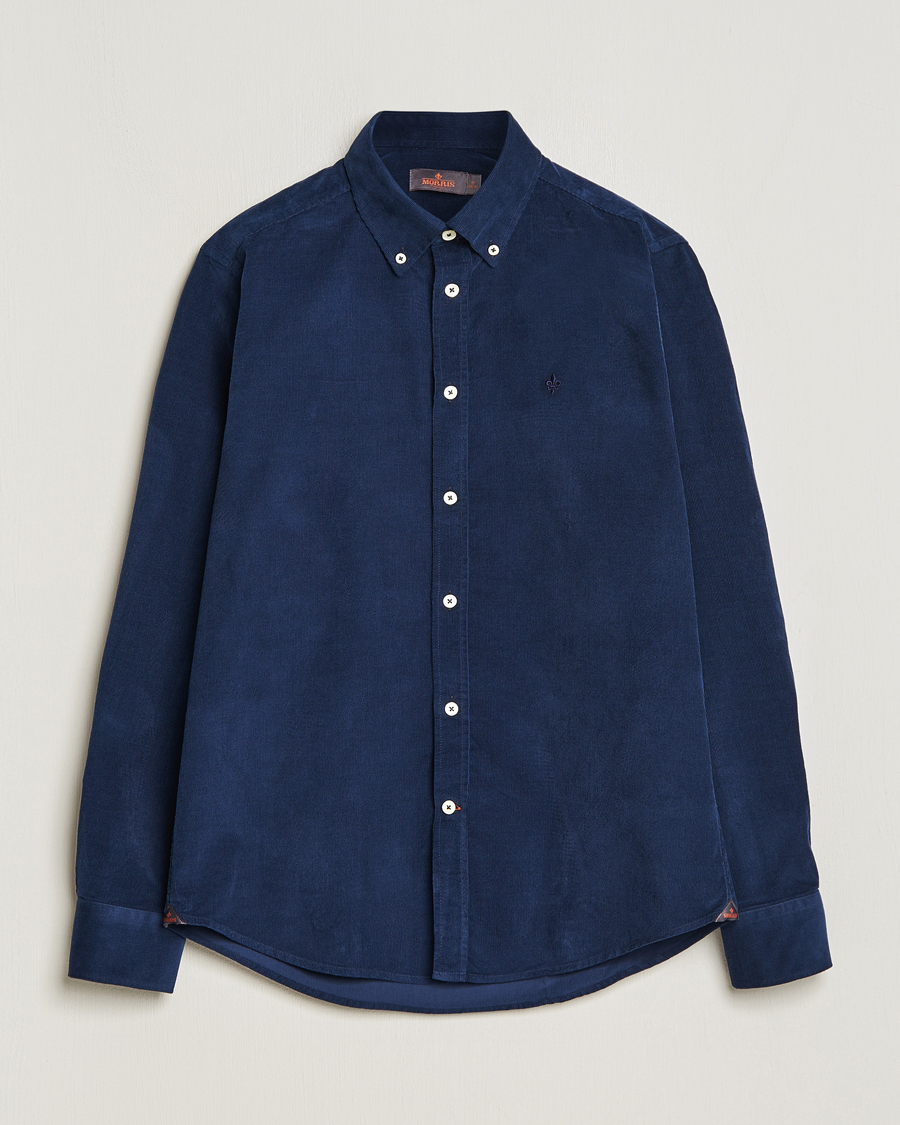 Men | Corduroy Shirts | Morris | Douglas Corduroy Shirt Blue