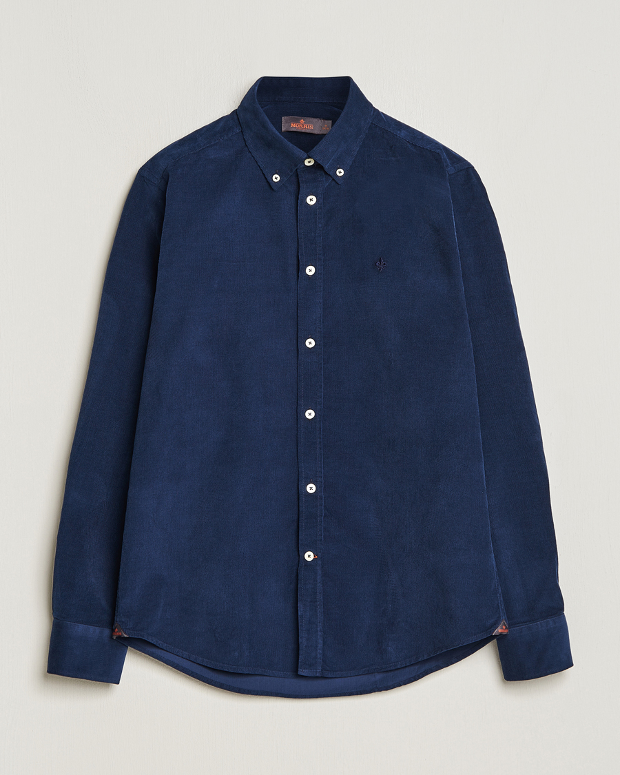 Men | Shirts | Morris | Douglas Corduroy Shirt Blue