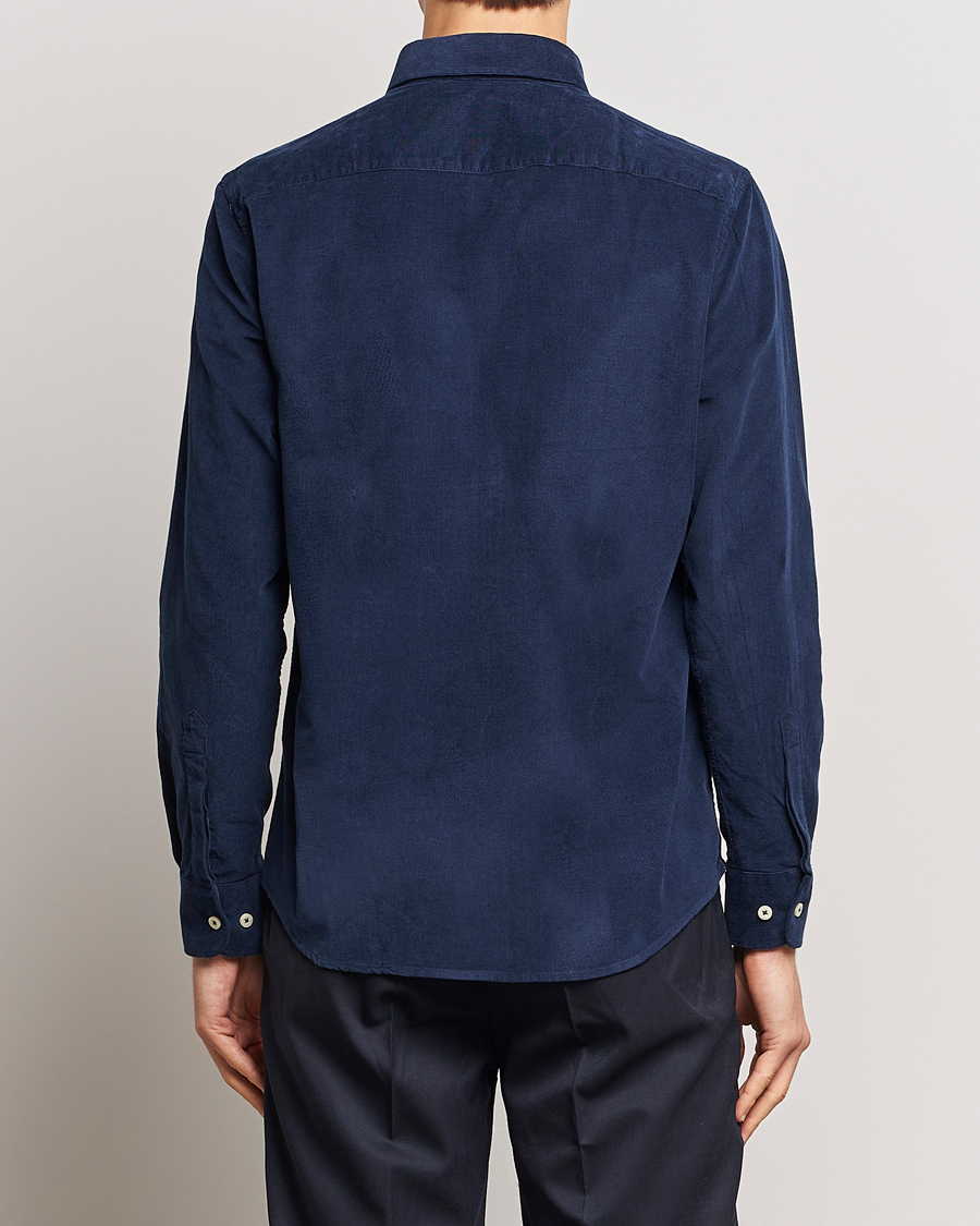 Men | Shirts | Morris | Douglas Corduroy Shirt Blue
