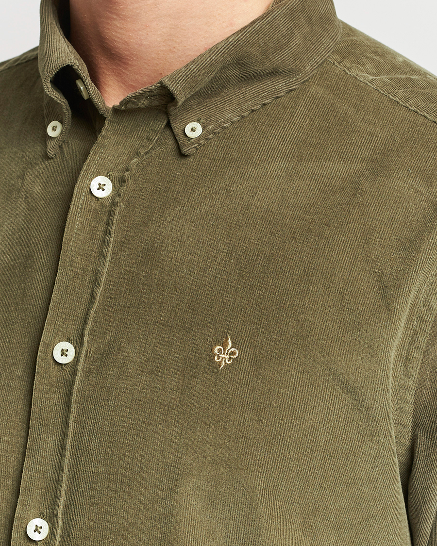 Men | Shirts | Morris | Douglas Corduroy Shirt Olive
