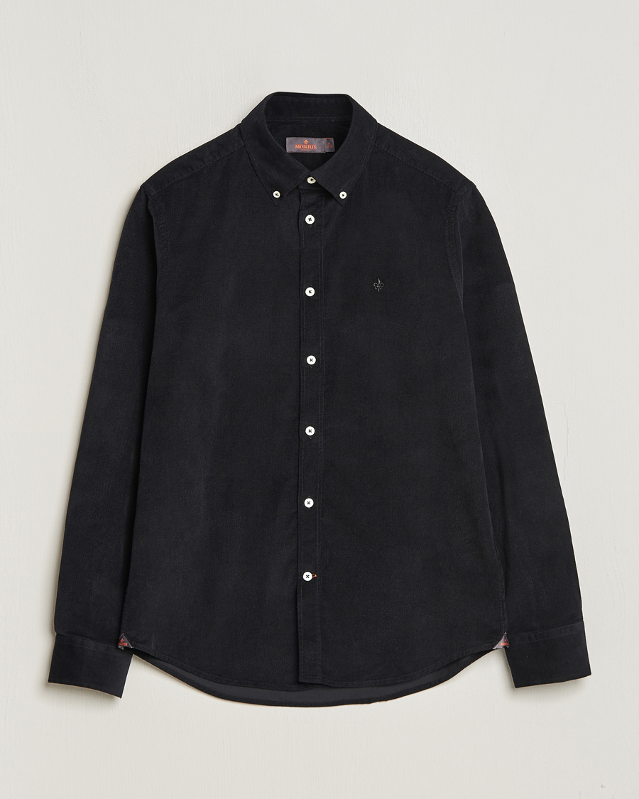Men | Corduroy Shirts | Morris | Douglas Corduroy Shirt Black