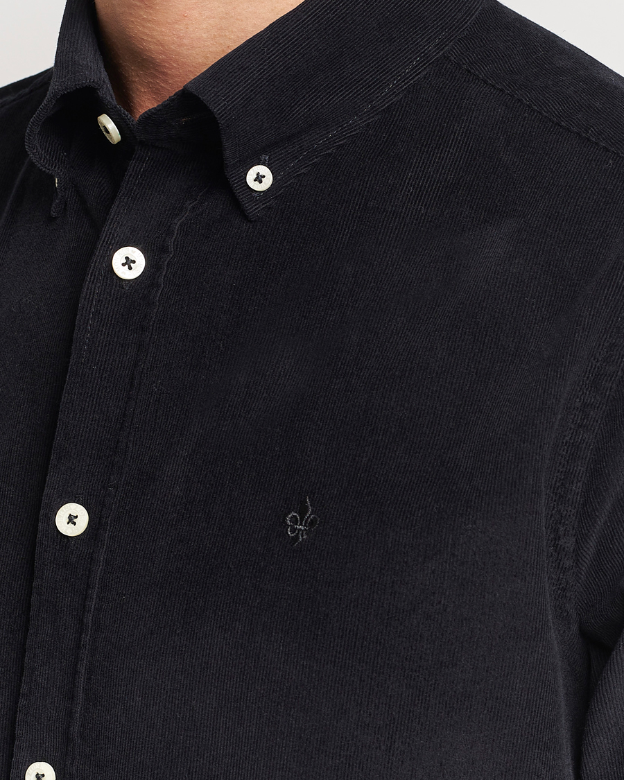 Men | Shirts | Morris | Douglas Corduroy Shirt Black