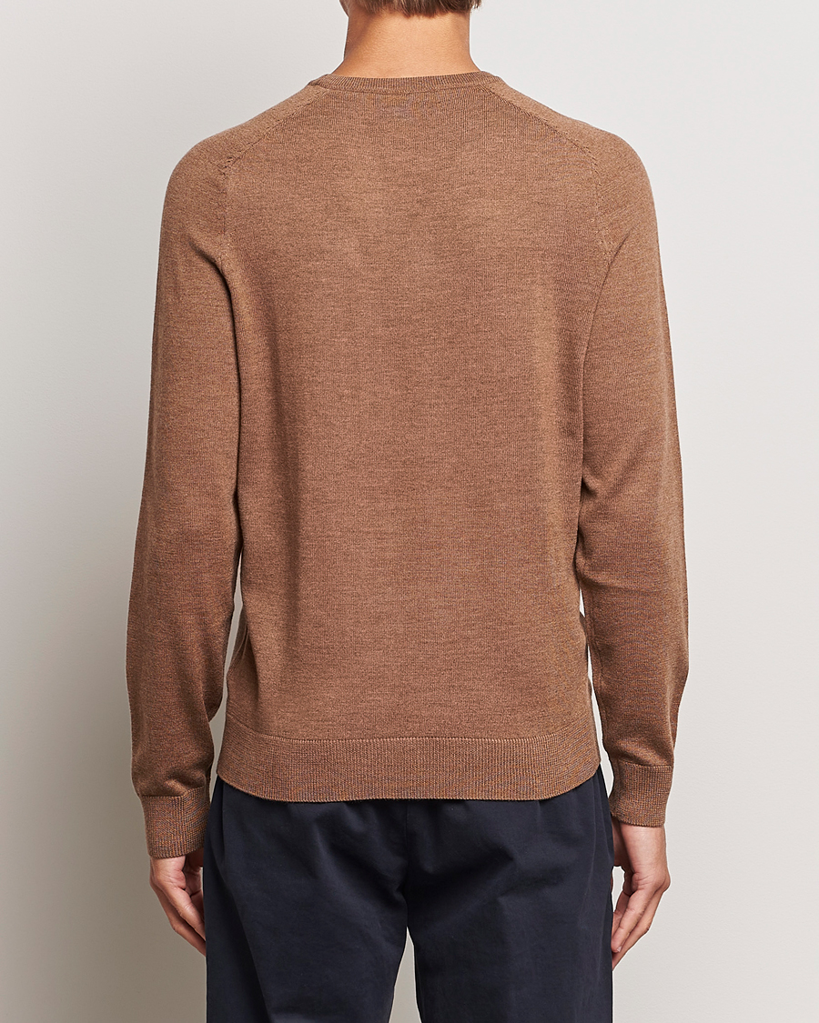 Men | Sweaters & Knitwear | Morris | Merino Crew Neck Pullover Camel