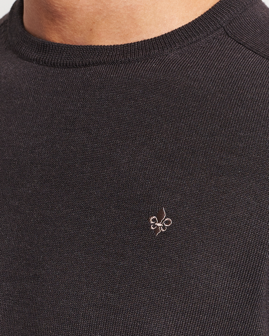 Men | Sweaters & Knitwear | Morris | Merino Crew Neck Pullover Brown