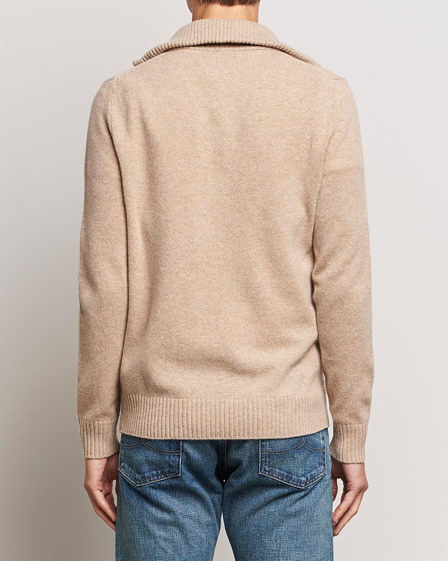 Men | Sweaters & Knitwear | Morris | Newton Half Zip Khaki