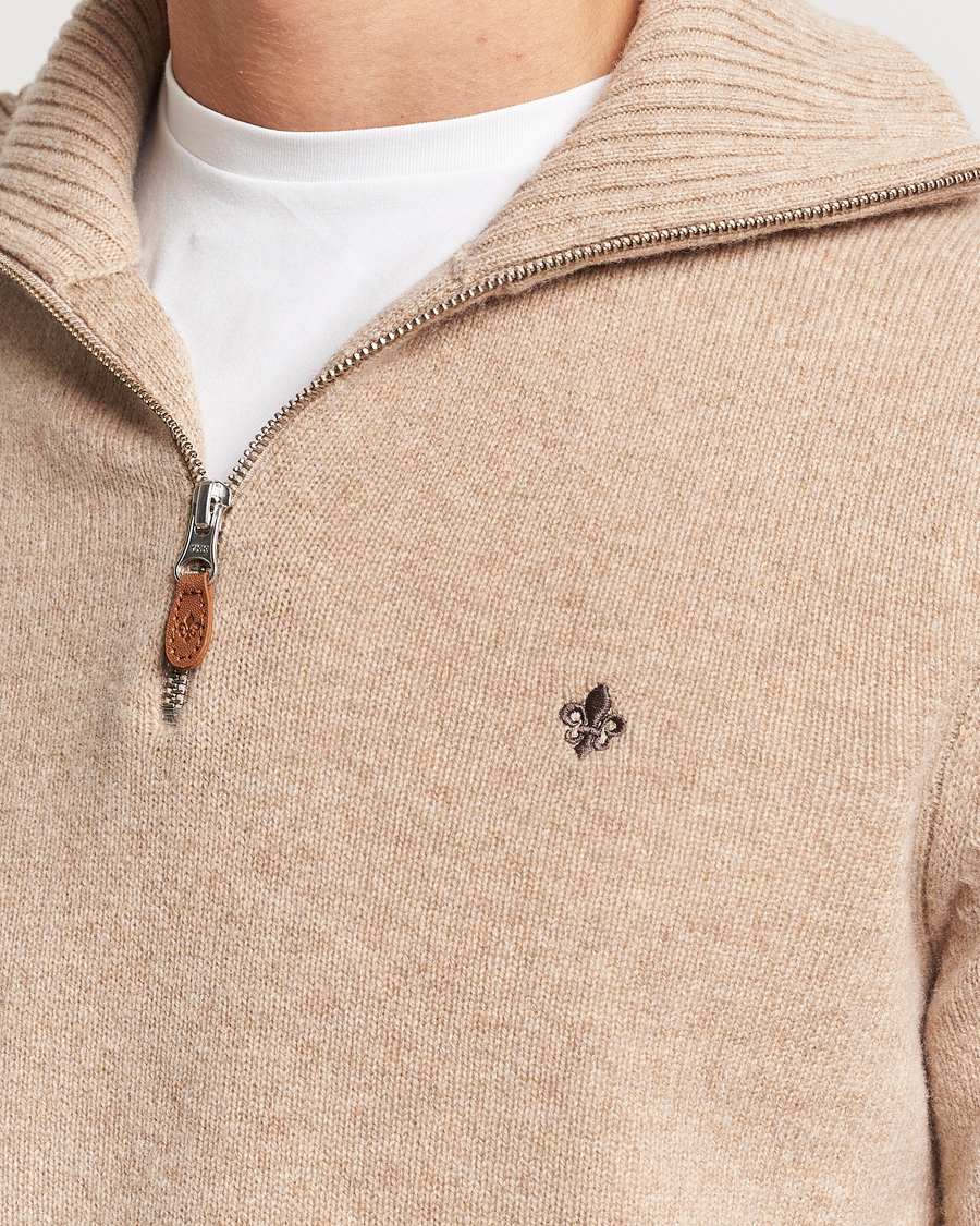 Men | Sweaters & Knitwear | Morris | Newton Half Zip Khaki