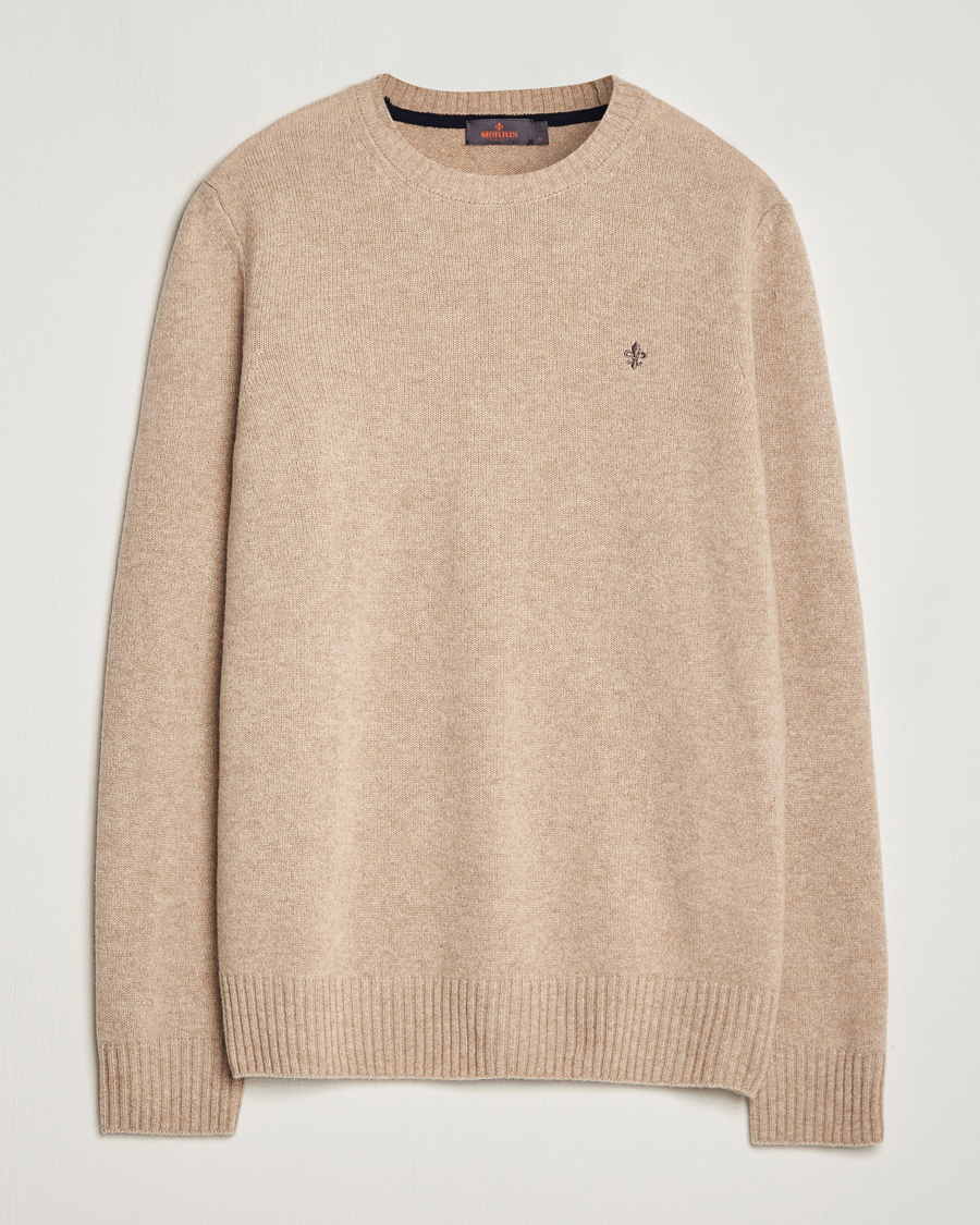 Men | Sweaters & Knitwear | Morris | Newton Crew Neck Khaki