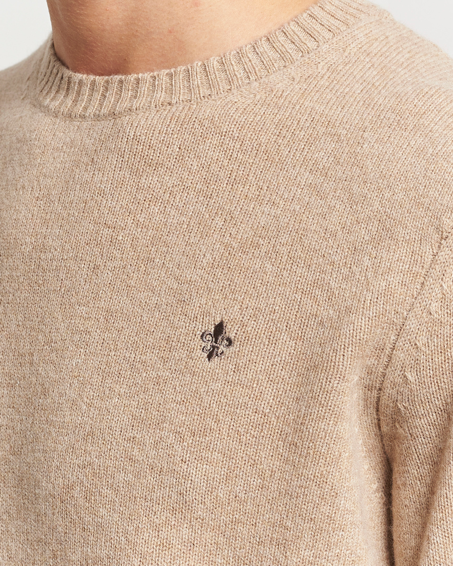 Men | Sweaters & Knitwear | Morris | Newton Crew Neck Khaki