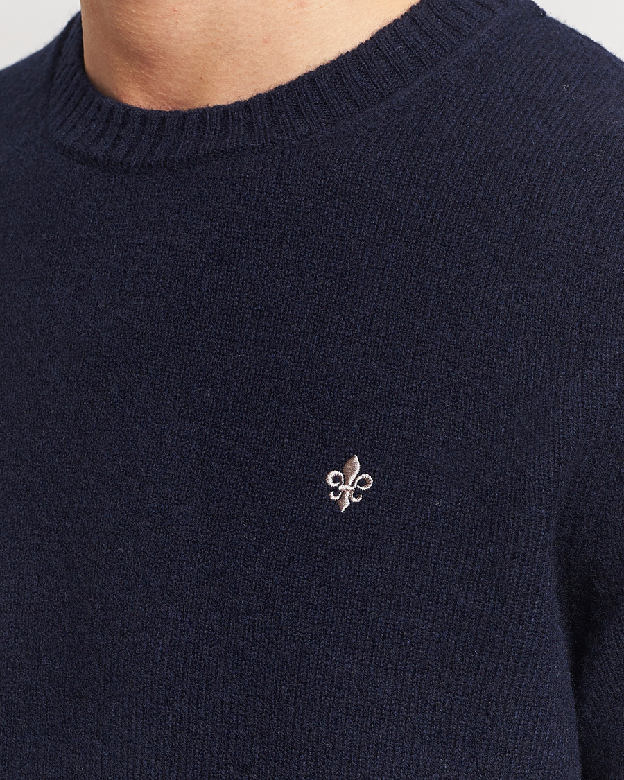 Men | Sweaters & Knitwear | Morris | Newton Crew Neck Navy