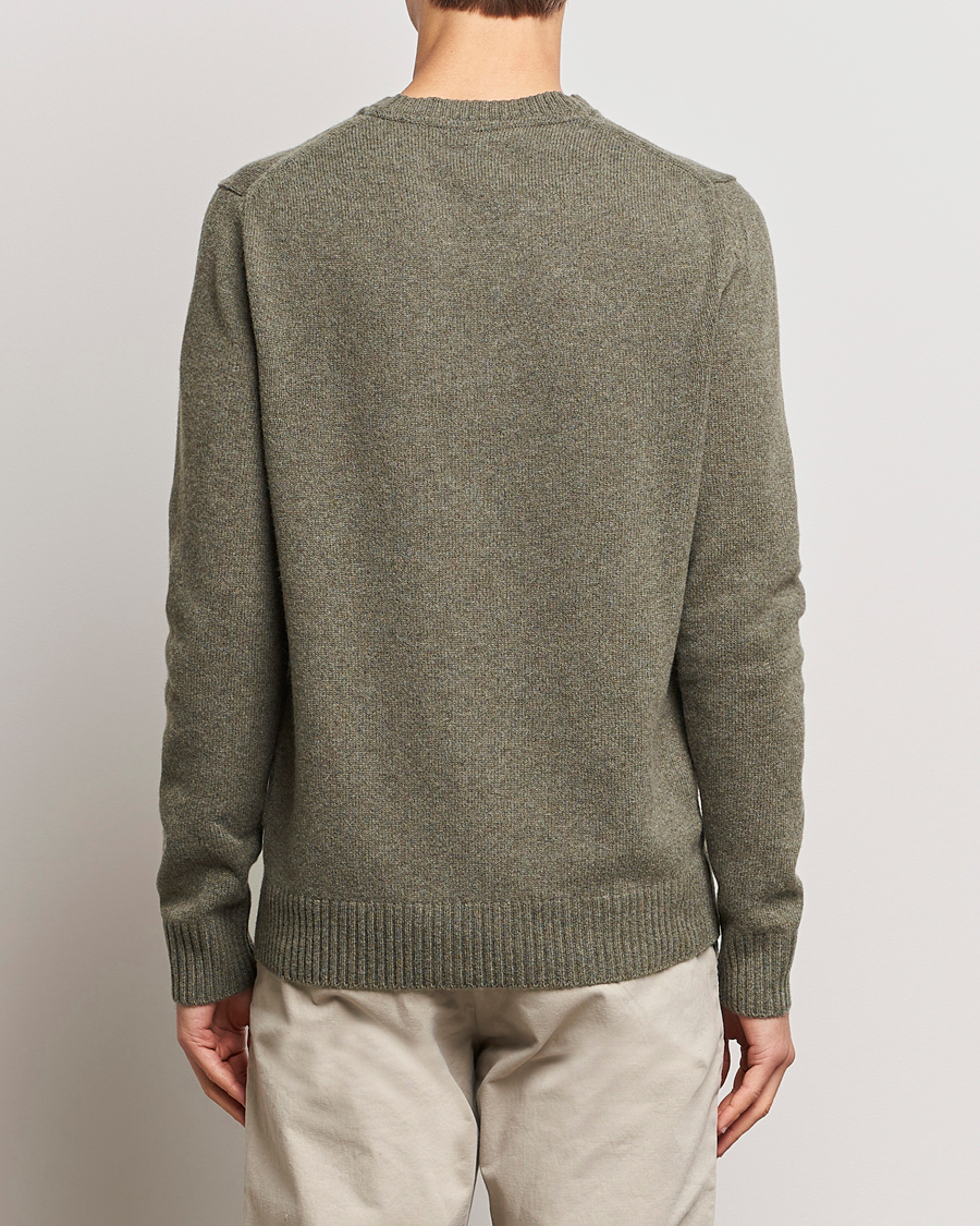 Men | Sweaters & Knitwear | Morris | Newton Crew Neck Olive