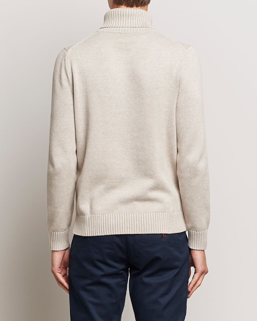 Men | Sweaters & Knitwear | Morris | Trevor Logo Rollneck Khaki