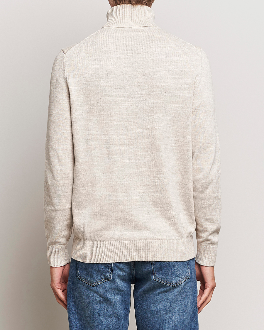 Men | Sweaters & Knitwear | Morris | Randal Heavy Cotton Rollneck Khaki