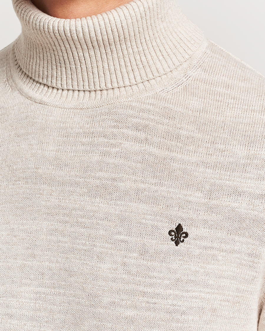 Men | Sweaters & Knitwear | Morris | Randal Heavy Cotton Rollneck Khaki