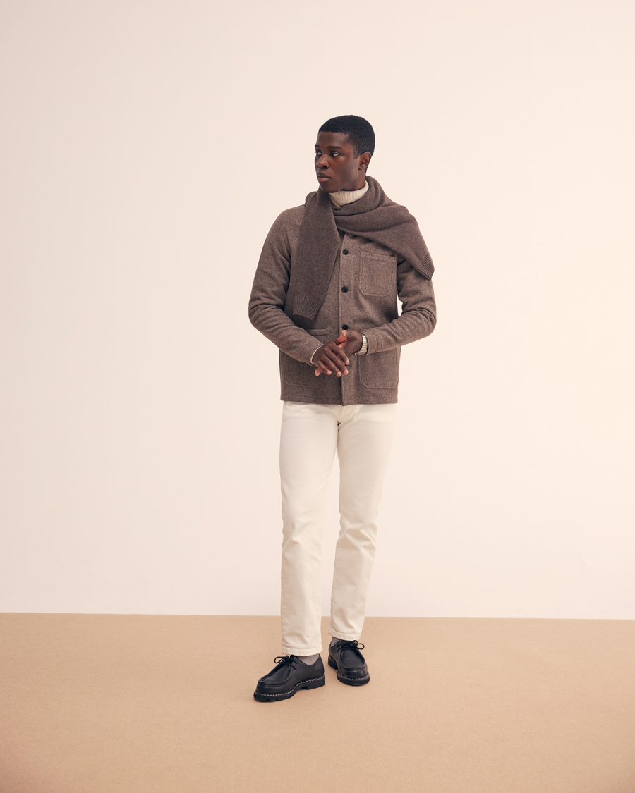 Men | Sweaters & Knitwear | Morris | Randal Heavy Cotton Rollneck Khaki