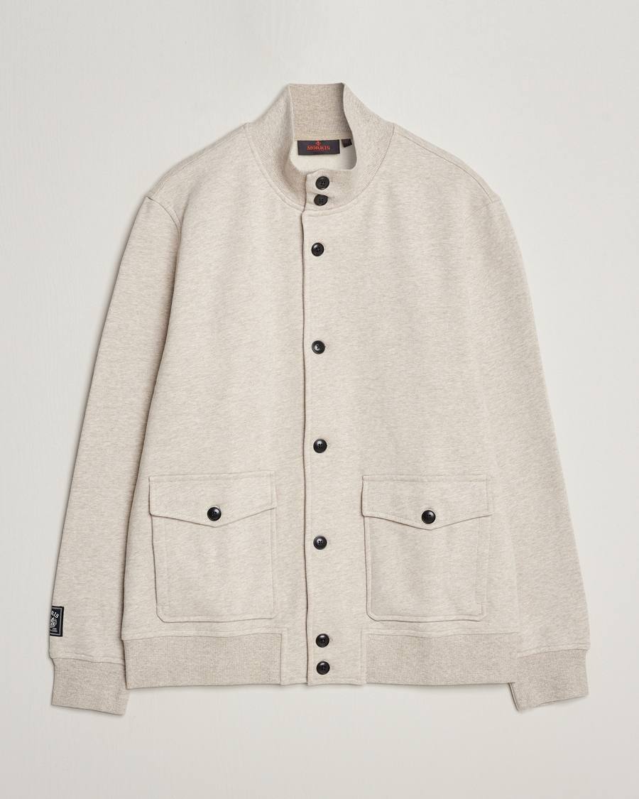 Men | Sweaters & Knitwear | Morris | Corwell Sweatshirt Cardigan Khaki