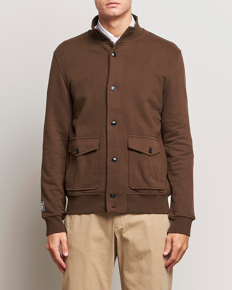 Men | Sweaters & Knitwear | Morris | Corwell Sweatshirt Cardigan Brown