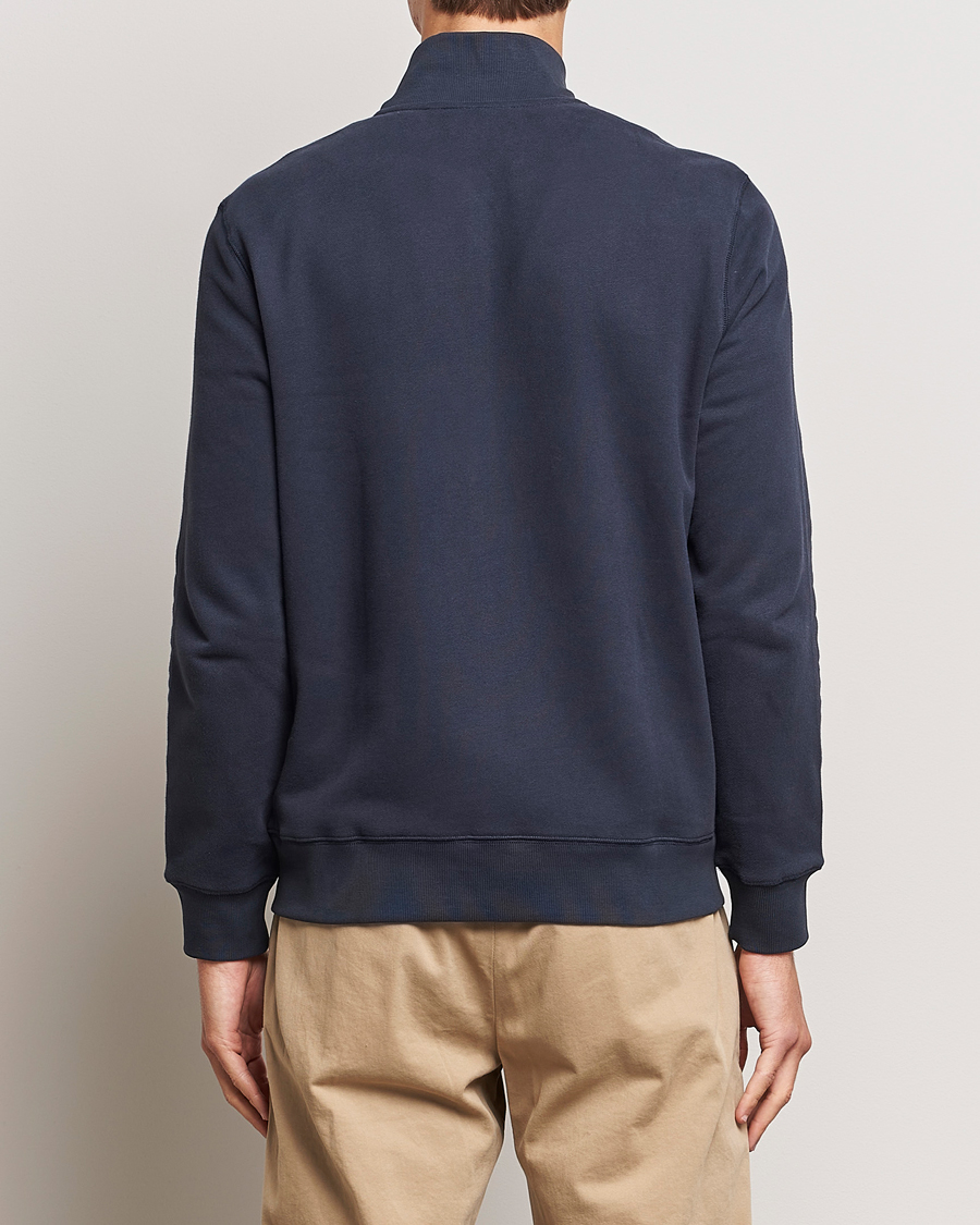 Men | Sweaters & Knitwear | Morris | Warren Sweat Zip Cardigan Old Blue