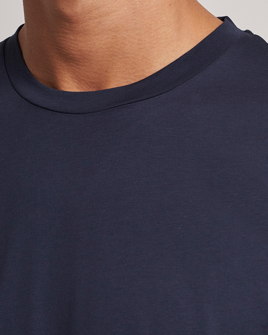 Men | T-Shirts | Sunspel | Riviera Midweight T-Shirt Navy
