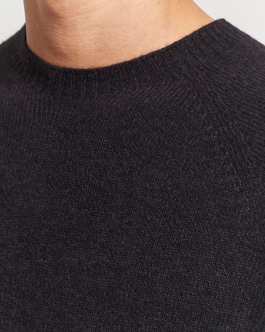 Men | Sweaters & Knitwear | Sunspel | Lambswool Crewneck Coffee Twist