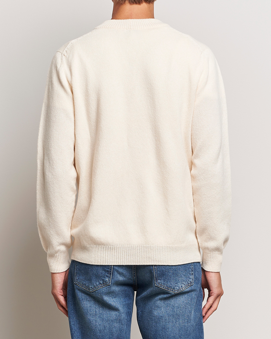 Men | Sweaters & Knitwear | Sunspel | Lambswool Cardigan Ecru